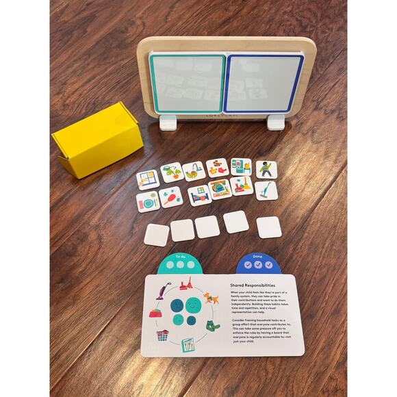 Lovevery Daily Helper Magnetic Chore Wooden Board Chart From Connector kit - Picture 6 of 6
